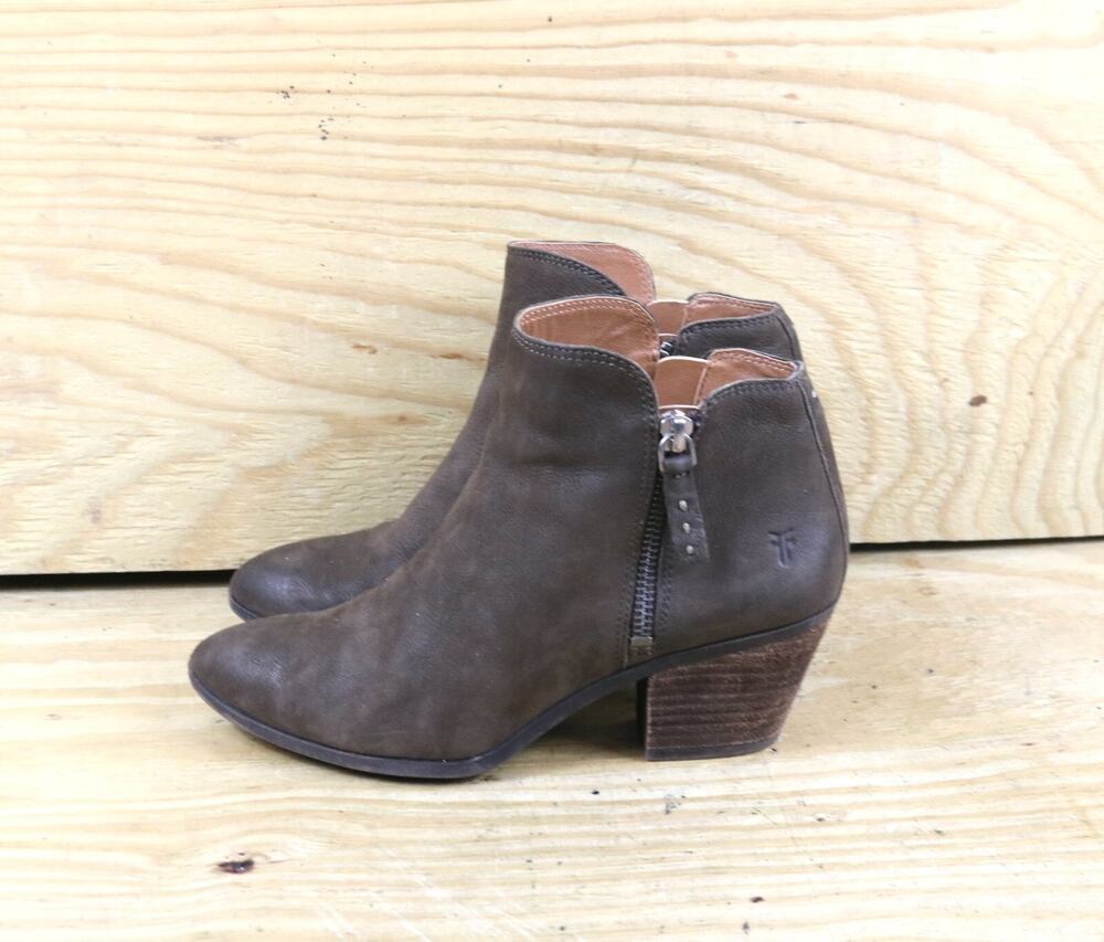 Frye Boots Womens 6M Brown Leather Suede Judith Ankle Bootie Shoes